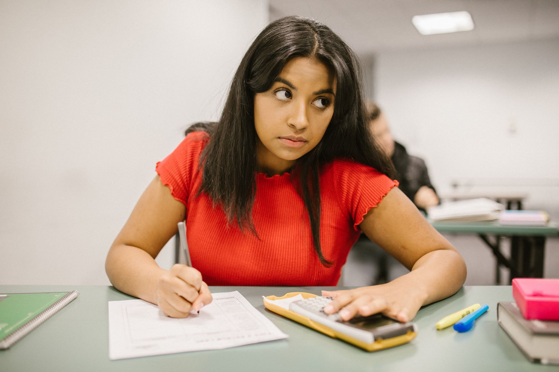 El examen de matemáticas