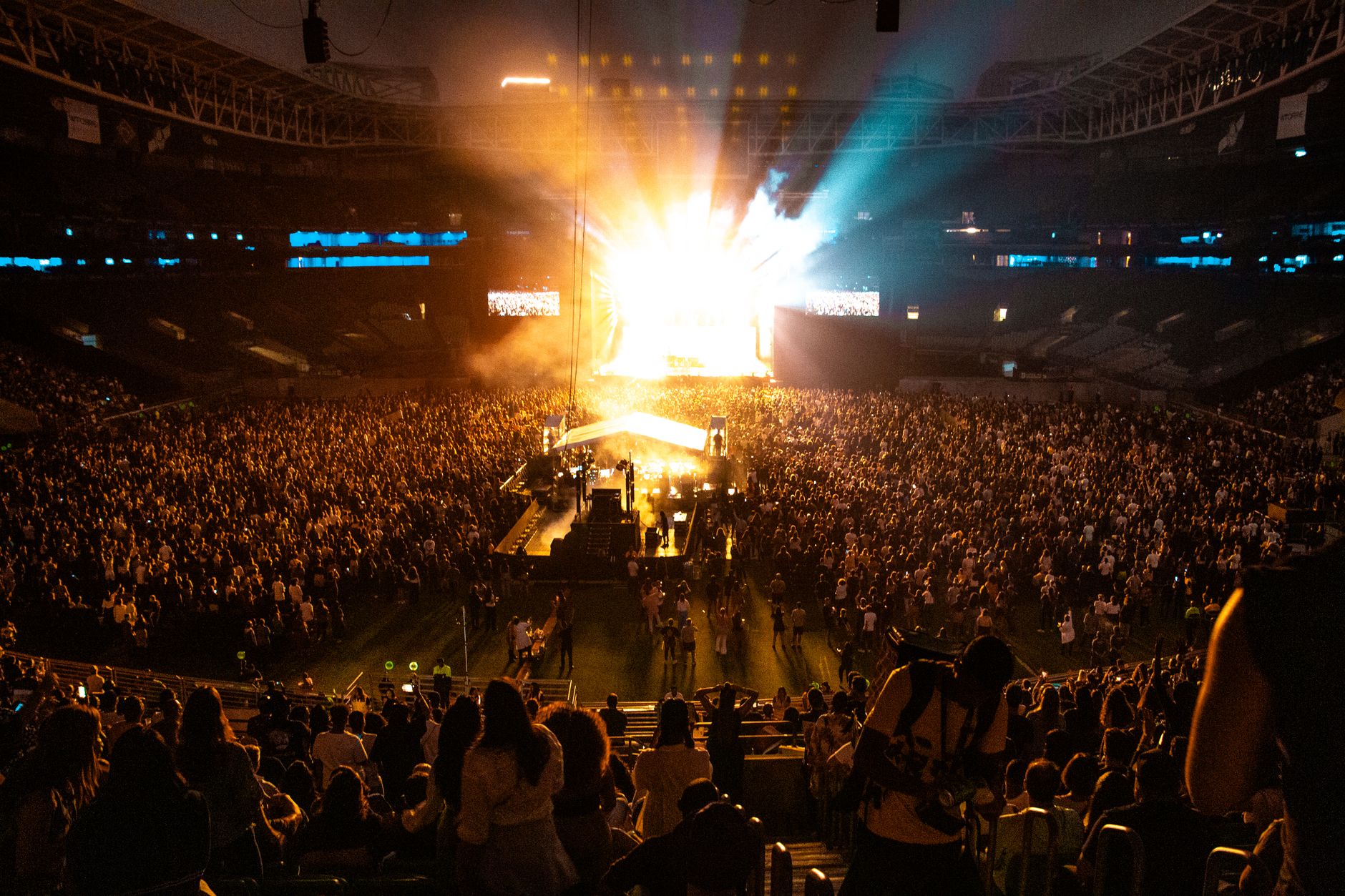 Le match et le concert