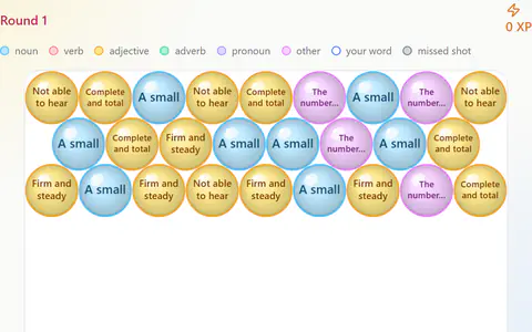 Word Bubbles in English
