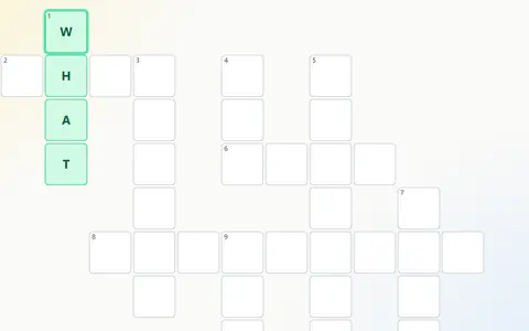Crossword in English