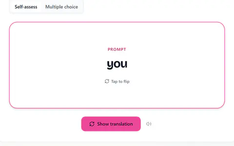 Flashcards in English