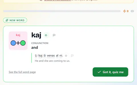 Word Drill in Esperanto
