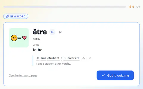 Word Drill in French