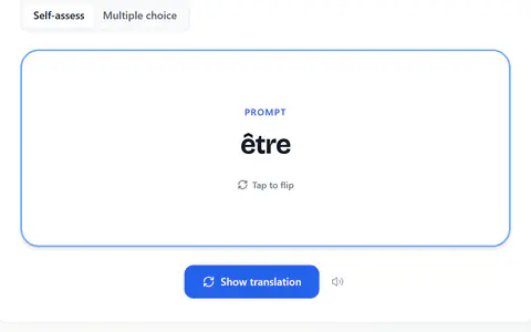 Flashcards in French