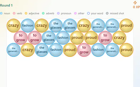 Word Bubbles in German
