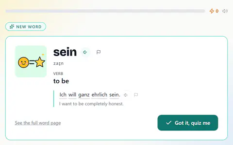 Word Drill in German
