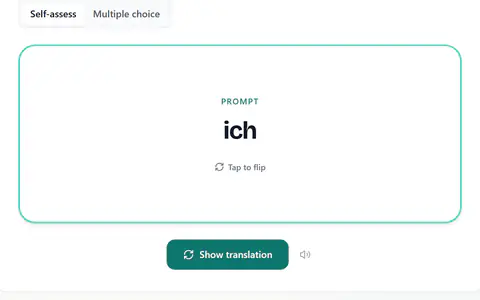 Flashcards in German