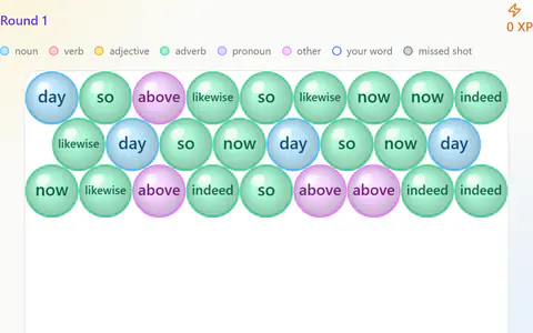 Word Bubbles in Latin