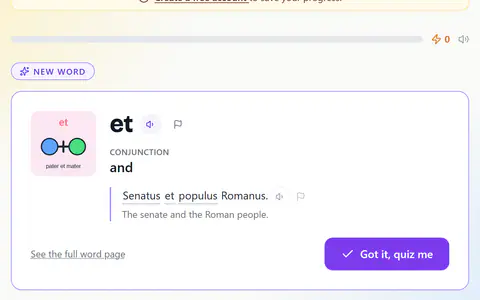 Word Drill in Latin