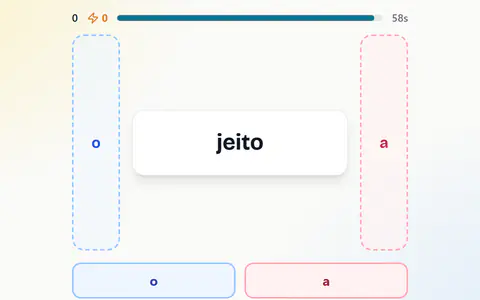 Gender Swiper in Portuguese