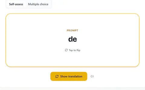 Flashcards in Spanish
