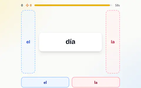 Gender Swiper in Spanish